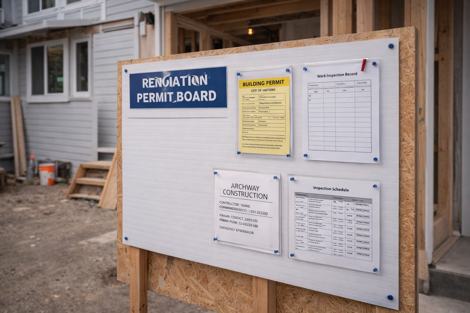 Permit board